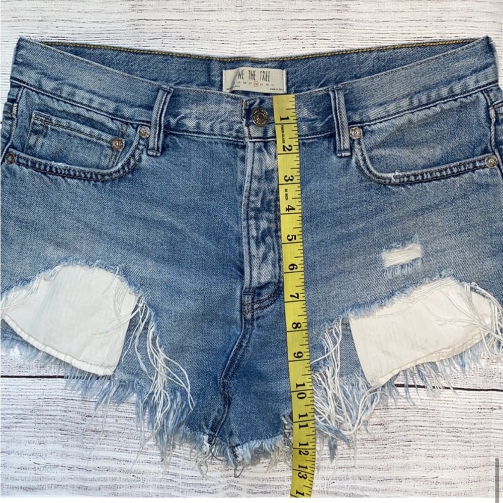 Free People We The Free Denim Shorts - Picture 3 of 10